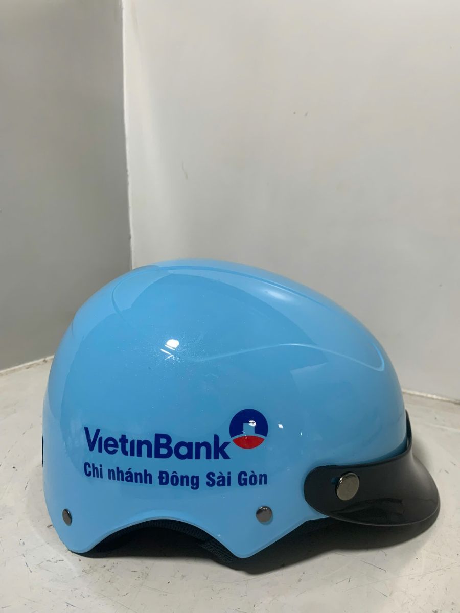 mũ bảo hiểm quà tặng in logo vietinbank