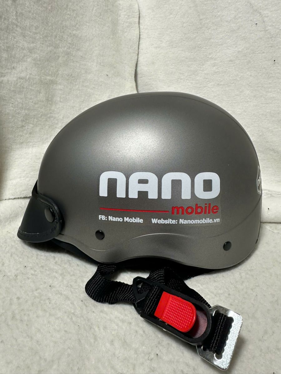 Nón bảo hiểm quà tặng in logo Nano Mobile năm 2025 mẫu mới nhất