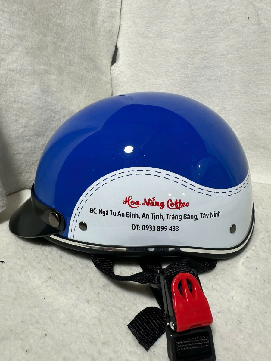 Nón bảo hiểm in logo Hoa Nắng Coffee