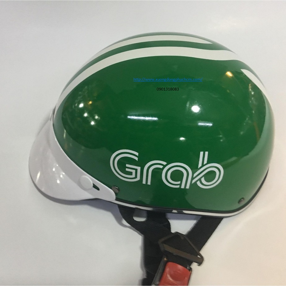 nón bảo hiểm quảng cáo grap