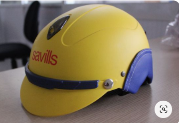 nón bảo hiểm quà tặng màu vàng savills