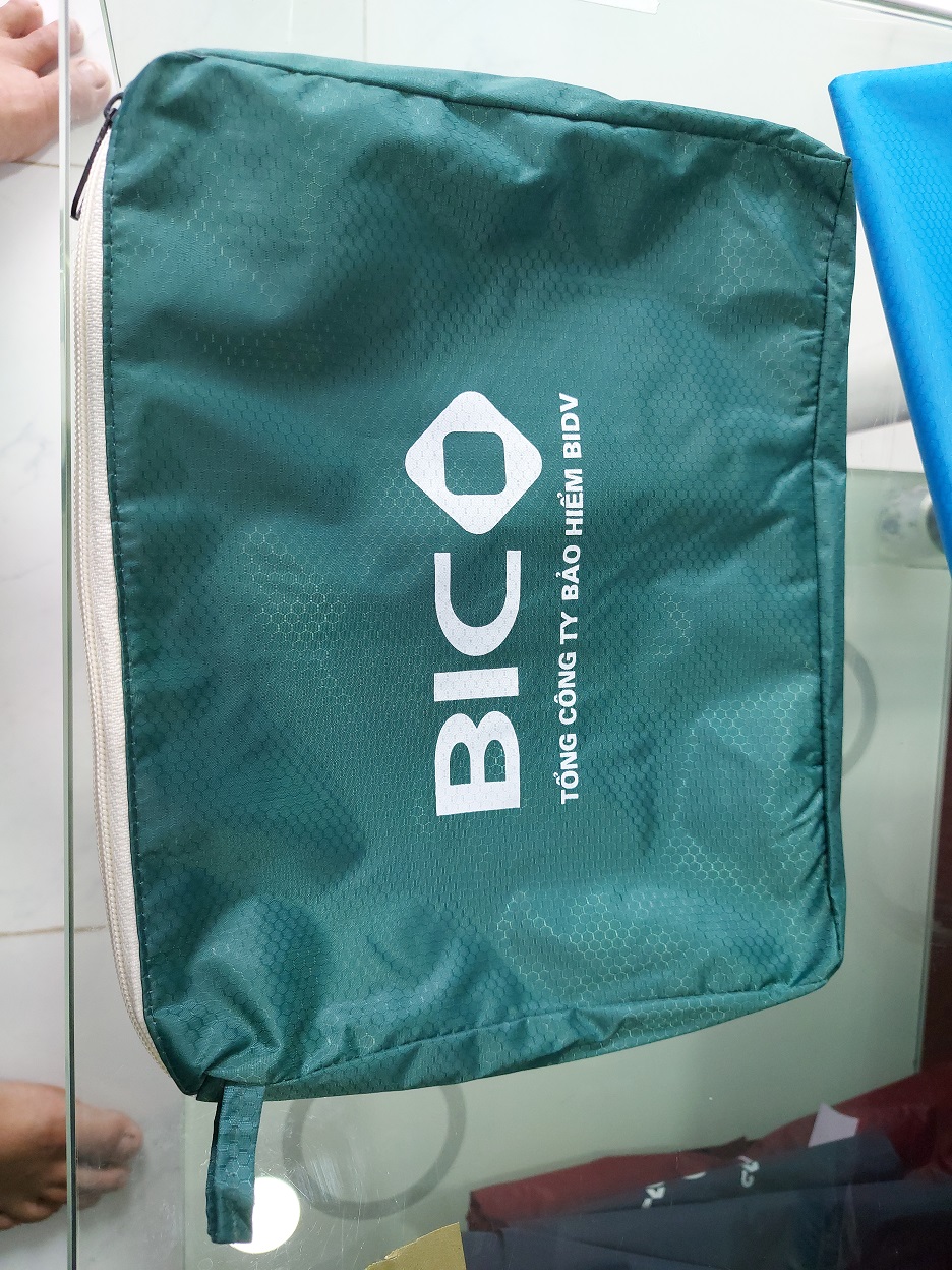 áo mưa quà tặng công ty bảo hiểm BIDV 32022