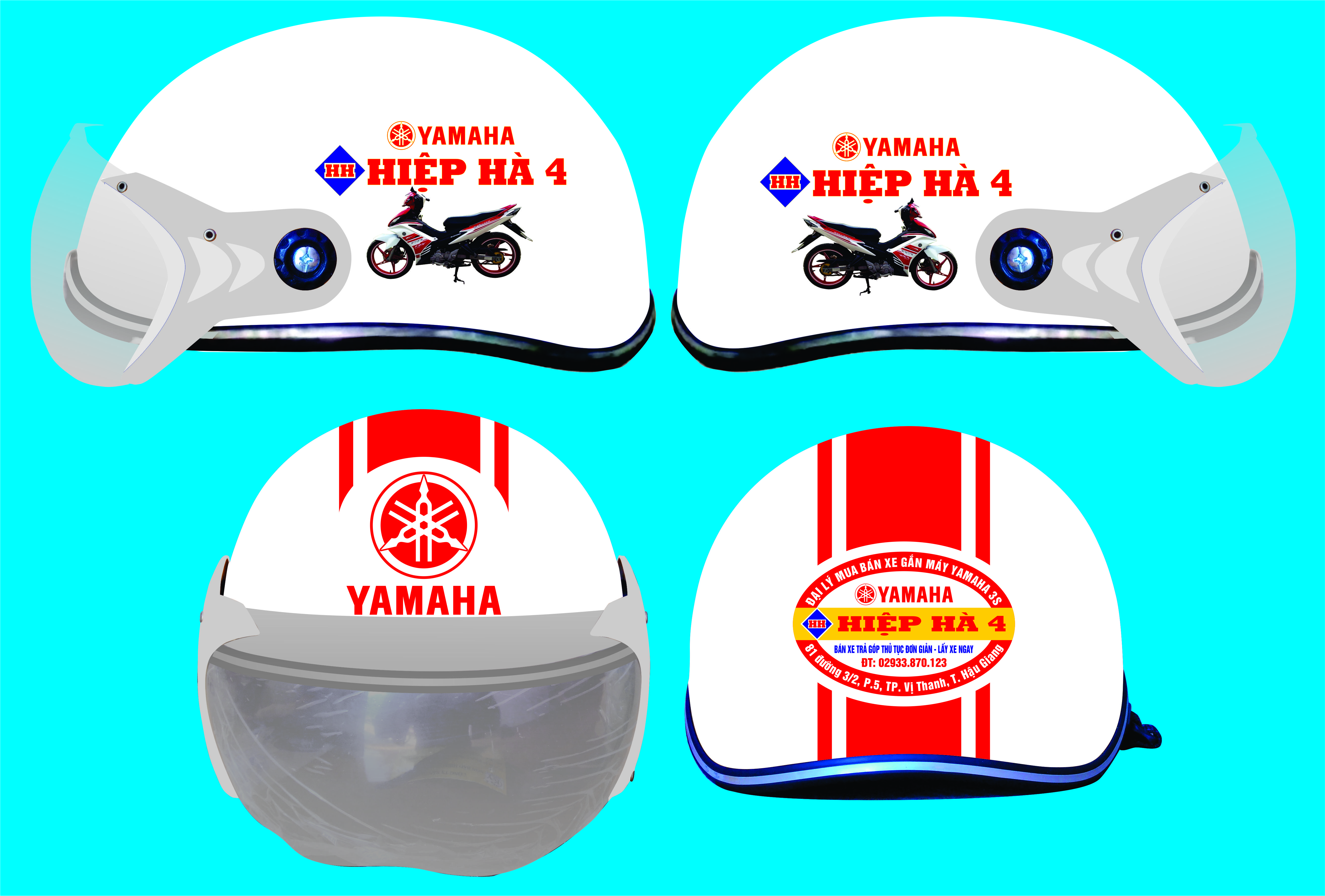 mẫu nón bảo hiểm yamaha hiệp hà